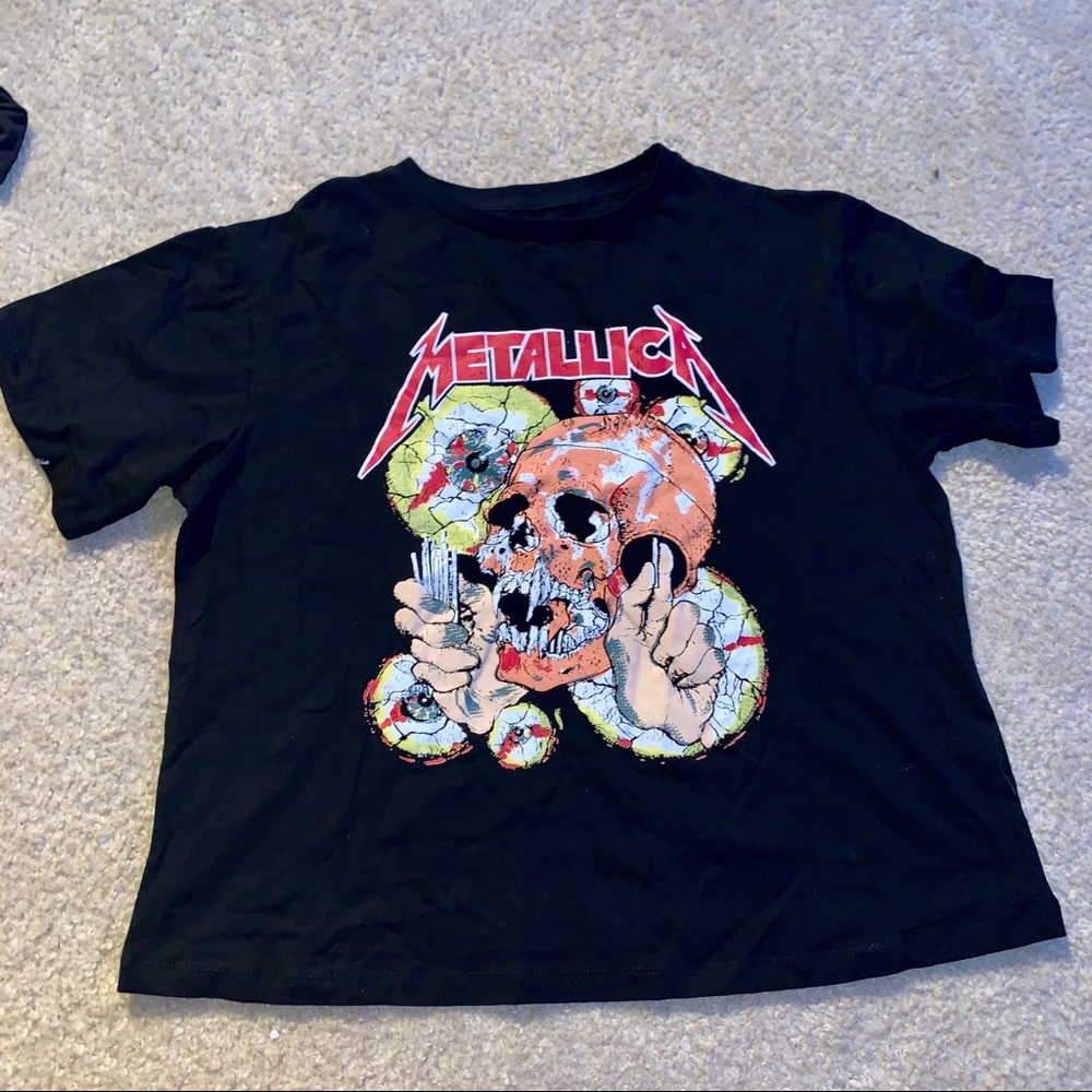 Metallica Crop Top